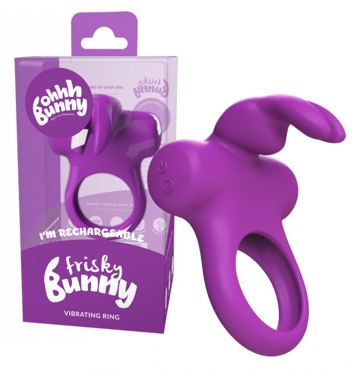 Frisky Bunny Vibro Ring purple