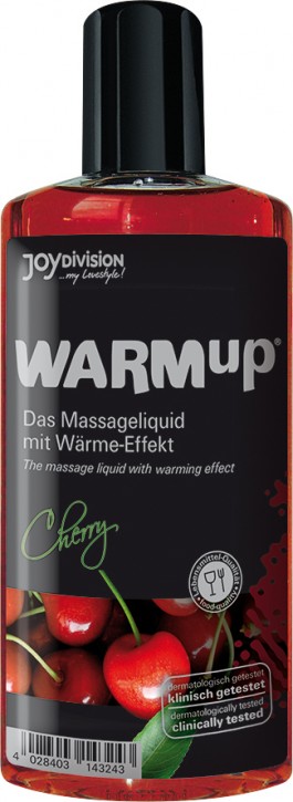 JOYDIVISION WARMup Kirsche 150ml - küssbares Massageöl