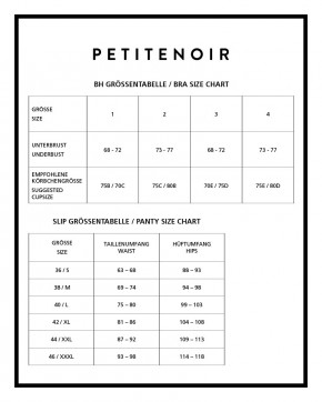 PETITENOIR BH-Set 5 - Grösse S