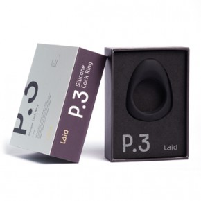 Laid P.3 Silicone Stretch Cock Ring 38mm schwarz