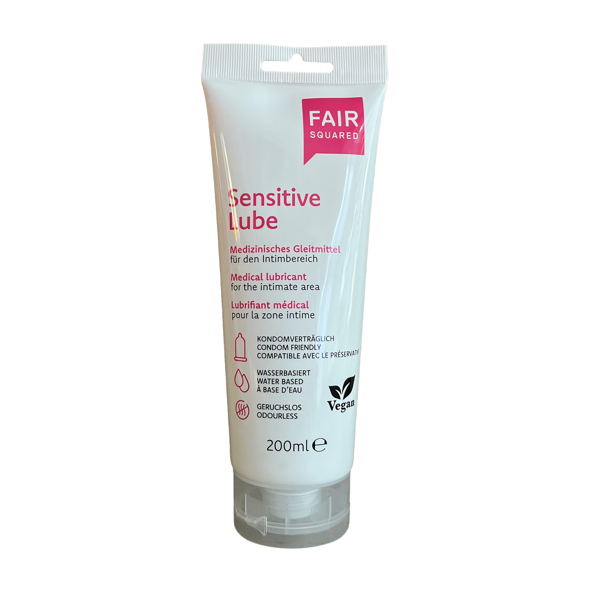 FAIR SQUARED Sensitive Lube med. Gleitmittel 200ml - vegan