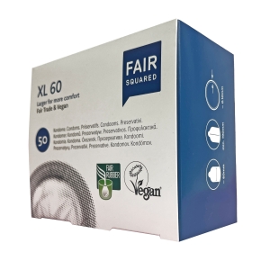 FAIR SQUARED Kondome XL 60 - 50er